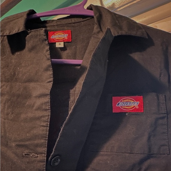 Vintage Dickies Black Button-Up Dress- excellent condition! - Picture 3 of 3